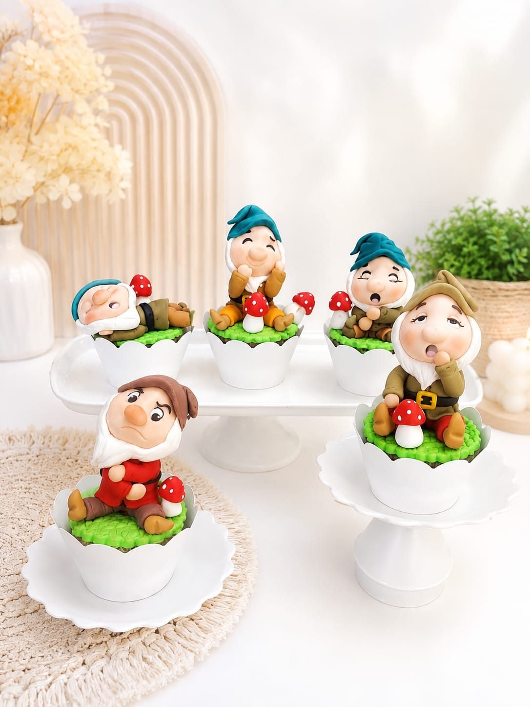 Cupcakes tema Os 7 Anões